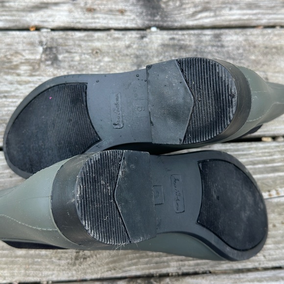 SAM EDELMAN Tinsley Rain Boots Green Rubber Women Size 9 - Picture 4 of 6